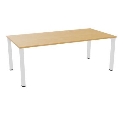 TABLE RECTANGULAIRE P100X200PRÉ PERÇÉ 2XOBT 4 PIEDS CARRÉS 60X60 ÉP. 25 MM  R5 SO