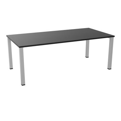 TABLE RECTANGULAIRE P100X200PRÉ PERÇÉ 2XOBT 4 PIEDS CARRÉS 60X60 ÉP. 25 MM  RK SA