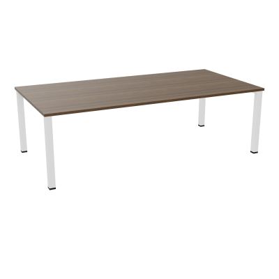 TABLE RECTANGULAIRE P120X240PRÉ PERÇÉ 4XOBT 4 PIEDS CARRÉS 60X60 ÉP. 25 MM  N6 SO