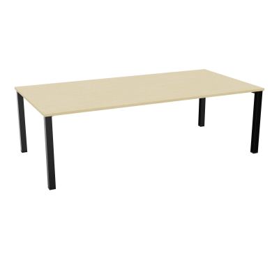 TABLE RECTANGULAIRE P120X240PRÉ PERÇÉ 4XOBT 4 PIEDS CARRÉS 60X60 ÉP. 25 MM  N8 SG