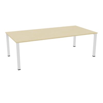 TABLE RECTANGULAIRE P120X240PRÉ PERÇÉ 4XOBT 4 PIEDS CARRÉS 60X60 ÉP. 25 MM  N8 SO