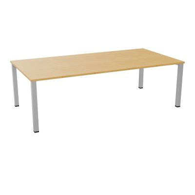 TABLE RECTANGULAIRE P120X240PRÉ PERÇÉ 4XOBT 4 PIEDS CARRÉS 60X60 ÉP. 25 MM  R5 SA