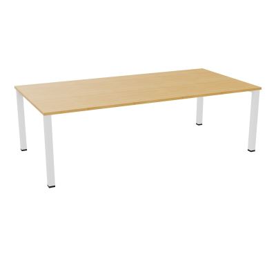 TABLE RECTANGULAIRE P120X240PRÉ PERÇÉ 4XOBT 4 PIEDS CARRÉS 60X60 ÉP. 25 MM  R5 SO