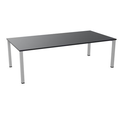 TABLE RECTANGULAIRE P120X240PRÉ PERÇÉ 4XOBT 4 PIEDS CARRÉS 60X60 ÉP. 25 MM  R9 SA