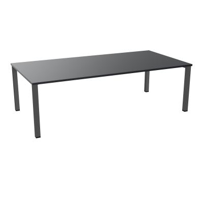TABLE RECTANGULAIRE P120X240PRÉ PERÇÉ 4XOBT 4 PIEDS CARRÉS 60X60 ÉP. 25 MM  R9 SC