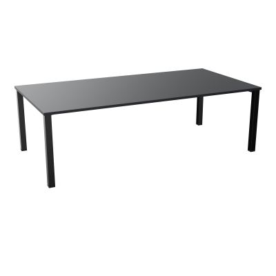 TABLE RECTANGULAIRE P120X240PRÉ PERÇÉ 4XOBT 4 PIEDS CARRÉS 60X60 ÉP. 25 MM  R9 SG