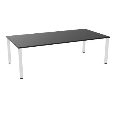 TABLE RECTANGULAIRE P120X240PRÉ PERÇÉ 4XOBT 4 PIEDS CARRÉS 60X60 ÉP. 25 MM  RK SO