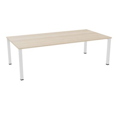 TABLE RECTANGULAIRE P120X240PRÉ PERÇÉ 4XOBT 4 PIEDS CARRÉS 60X60 ÉP. 25 MM  RZ SO