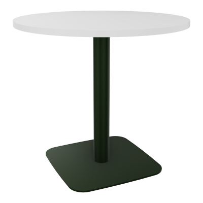 TABLE RONDE Ø80 CM PIED CENTRAL H73,5 CM  ÉP. 25 MM MG ST