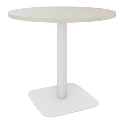TABLE RONDE Ø80 CM PIED CENTRAL H73,5 CM  ÉP. 25 MM N5 SO