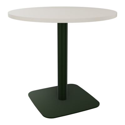 TABLE RONDE Ø80 CM PIED CENTRAL H73,5 CM  ÉP. 25 MM N5 ST