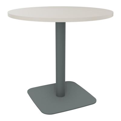 TABLE RONDE Ø80 CM PIED CENTRAL H73,5 CM  ÉP. 25 MM N5 SU