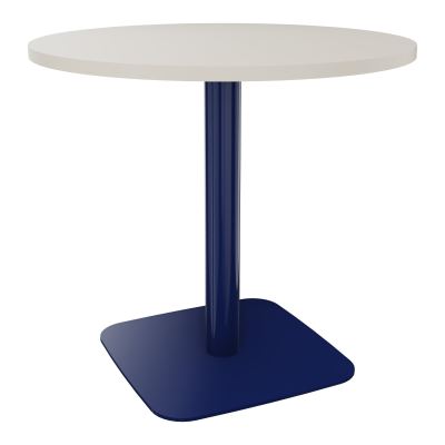 TABLE RONDE Ø80 CM PIED CENTRAL H73,5 CM  ÉP. 25 MM N5 X4