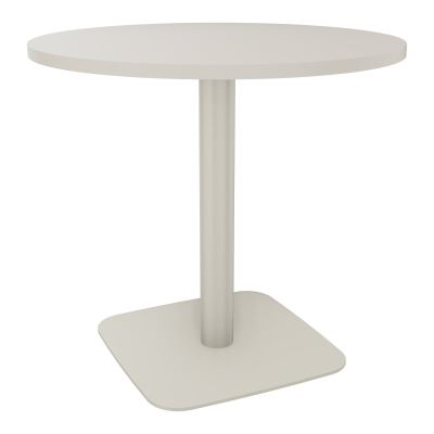 TABLE RONDE Ø80 CM PIED CENTRAL H73,5 CM  ÉP. 25 MM N5 ZC