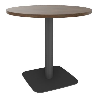 TABLE RONDE Ø80 CM PIED CENTRAL H73,5 CM  ÉP. 25 MM N6 SC