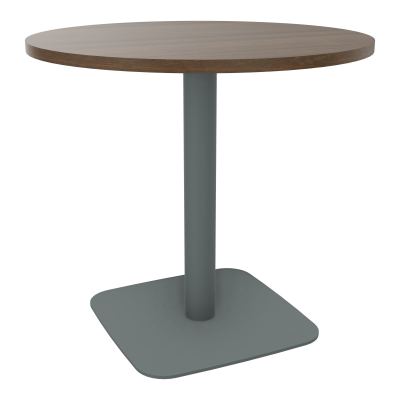 TABLE RONDE Ø80 CM PIED CENTRAL H73,5 CM  ÉP. 25 MM N6 SU
