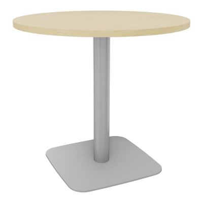 TABLE RONDE Ø80 CM PIED CENTRAL H73,5 CM  ÉP. 25 MM N8 SA