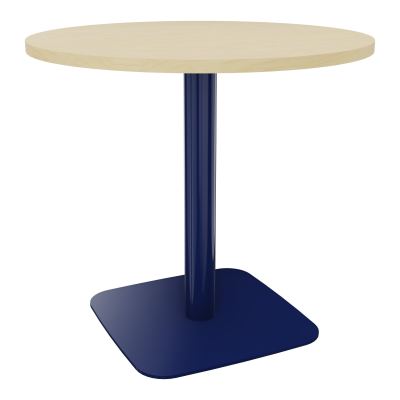 TABLE RONDE Ø80 CM PIED CENTRAL H73,5 CM  ÉP. 25 MM N8 X4
