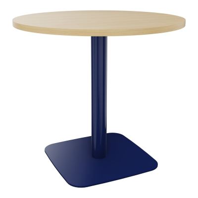 TABLE RONDE Ø80 CM PIED CENTRAL H73,5 CM  ÉP. 25 MM R1 X4
