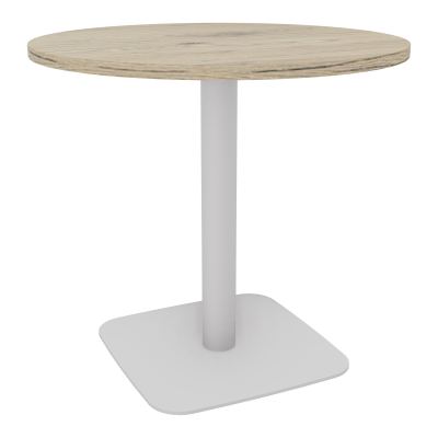 TABLE RONDE Ø80 CM PIED CENTRAL H73,5 CM  ÉP. 25 MM R3 SD
