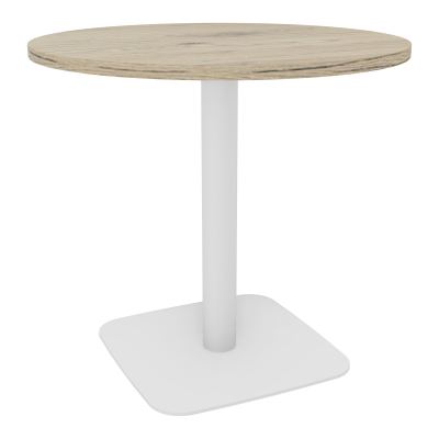 TABLE RONDE Ø80 CM PIED CENTRAL H73,5 CM  ÉP. 25 MM R3 ZO