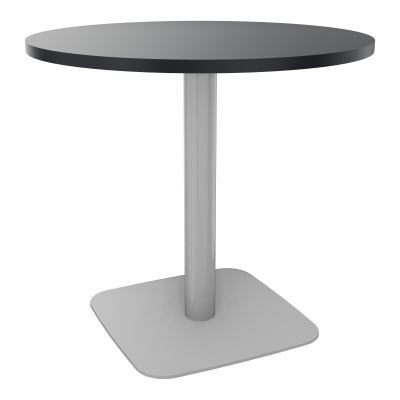 TABLE RONDE Ø80 CM PIED CENTRAL H73,5 CM  ÉP. 25 MM R9 SA
