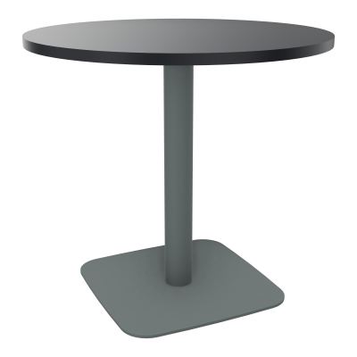 TABLE RONDE Ø80 CM PIED CENTRAL H73,5 CM  ÉP. 25 MM R9 SU