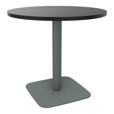 TABLE RONDE Ø80 CM PIED CENTRAL H73,5 CM  ÉP. 25 MM RK SU