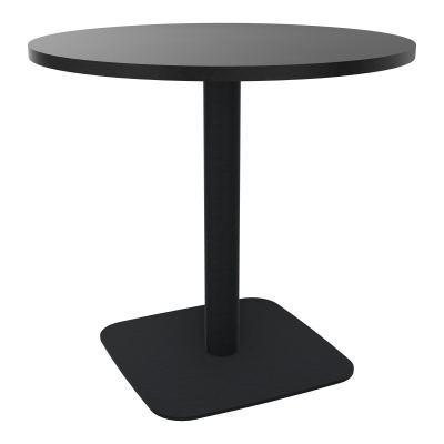 TABLE RONDE Ø80 CM PIED CENTRAL H73,5 CM  ÉP. 25 MM RK ZP