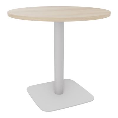 TABLE RONDE Ø80 CM PIED CENTRAL H73,5 CM  ÉP. 25 MM RZ SD