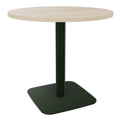 TABLE RONDE Ø80 CM PIED CENTRAL H73,5 CM  ÉP. 25 MM RZ ST