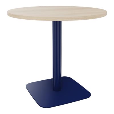 TABLE RONDE Ø80 CM PIED CENTRAL H73,5 CM  ÉP. 25 MM RZ X4