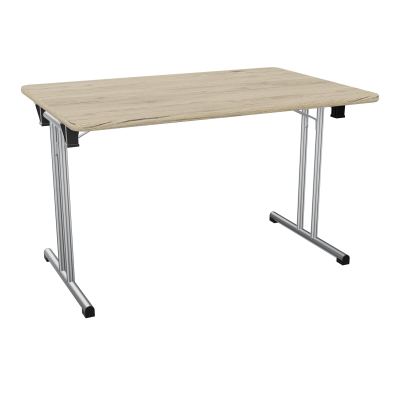 TABLE PLIANTE RECT L120X80 PIETEMENT METAL  R3 SQ