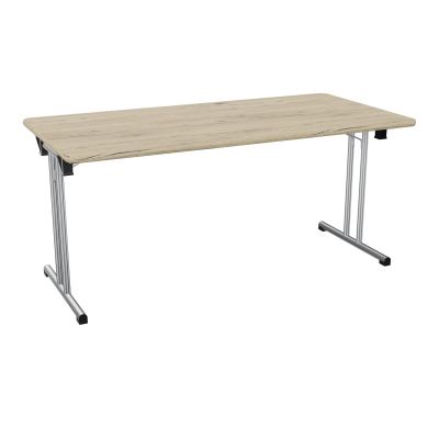 TABLE PLIANTE RECT L160X80 PIETEMENT METAL  R3 SQ