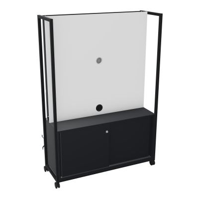 TABLEAU MOBILE MULTIMEDIA AVEC PASSES CABLES + ARMOIRE R9 ZP MG