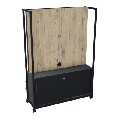 TABLEAU MOBILE MULTIMEDIA AVEC PASSES CABLES + ARMOIRE R9 ZP R3