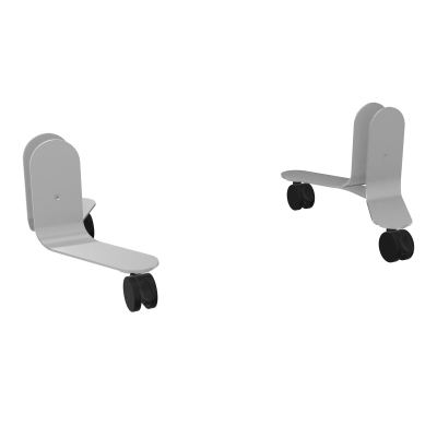 JEU DE 2 PIEDS SUR ROULETTES AVEC BOUTONS ASSOCIÉS
