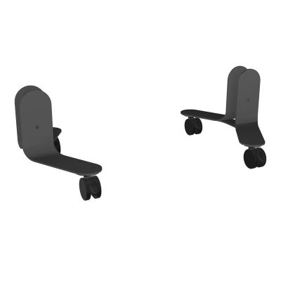 JEU DE 2 PIEDS SUR ROULETTES AVEC BOUTONS ASSOCIÉS