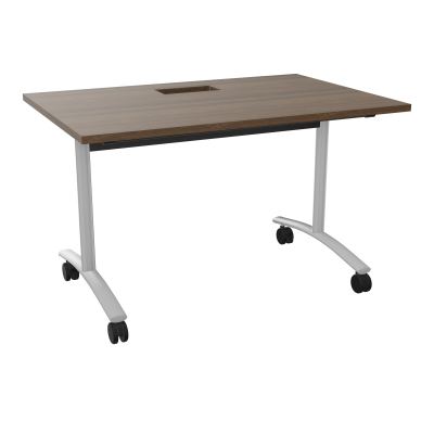 TABLE ABATTANTE L120XP80XH73,5CM DECOUPE POUR TRAPPE + GOULOTTE L300 MM
