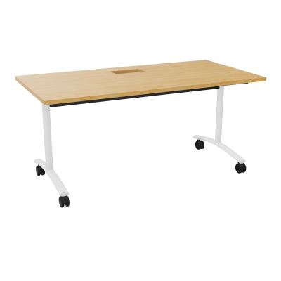 TABLE ABATTANTE L160XP80XH73,5CM DECOUPE POUR TRAPPE + GOULOTTE L300 MM