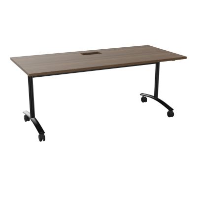 TABLE ABATTANTE L180XP80XH73,5CM DECOUPE POUR TRAPPE + GOULOTTE L300 MM