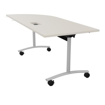 TABLE ABATTANTE PLATEAU DECOUPE TRAPPE AVEC ANGLE 90° INTEGRE P80xL205 cm - ANGLE A DROIT