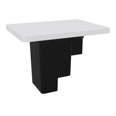 BOITIER Ø 80  À VOLETS  1 PC+1 RJ45 +1 USB 5V RECHARGE - VERSION FR BLANC