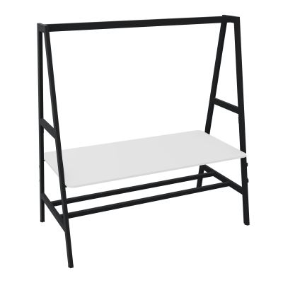 TABLE NOMAD FIXE ASSIS/DEBOUTPLATEAU MÉLAMINE ÉP. 19MM P.90XL.180 CM MG ZP