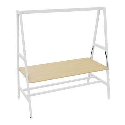 TABLE NOMAD FIXE ASSIS/DEBOUTPLATEAU MÉLAMINE ÉP. 19MM P.90XL.180 CM R1 ZO