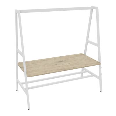 TABLE NOMAD FIXE ASSIS/DEBOUTPLATEAU MÉLAMINE ÉP. 19MM P.90XL.180 CM R3 ZO