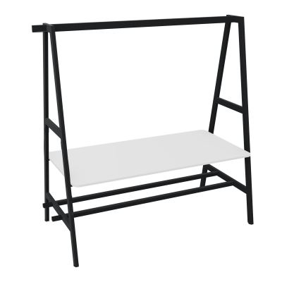 TABLE NOMAD SUIV.ASSIS/DEBOUT PLATEAU MÉLAMINE ÉP. 19MM P.90XL.180 CM MG ZP