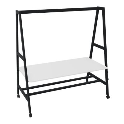 TABLE NOMAD MOB ASSIS/DEBOUTPLATEAU MÉLAMINE ÉP. 19MM P.90XL.180 CM MG ZP