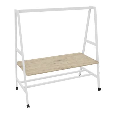 TABLE NOMAD MOB ASSIS/DEBOUTPLATEAU MÉLAMINE ÉP. 19MM P.90XL.180 CM R3 ZO
