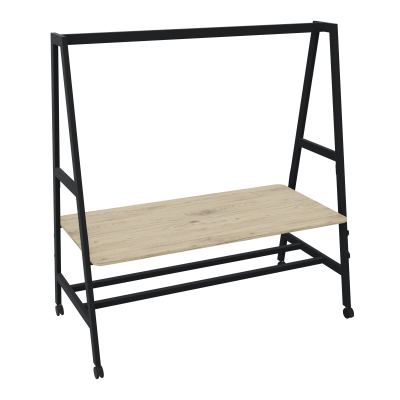TABLE NOMAD MOB ASSIS/DEBOUTPLATEAU MÉLAMINE ÉP. 19MM P.90XL.180 CM R3 ZP